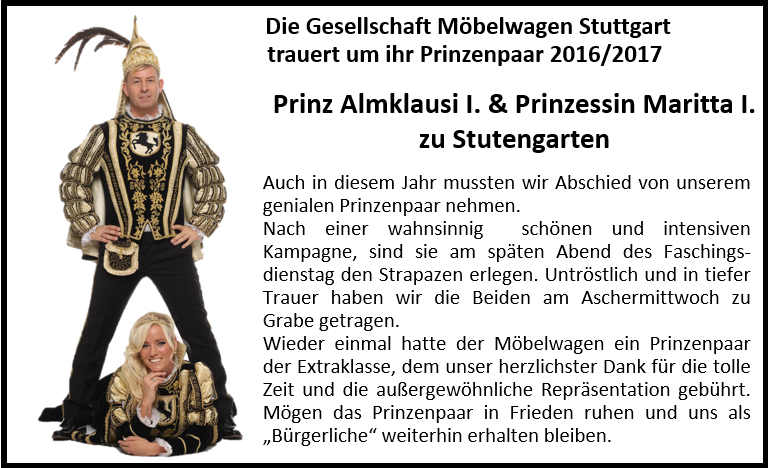 Prinzenbegräbnis 2017 Prinzenbegräbnis 2017